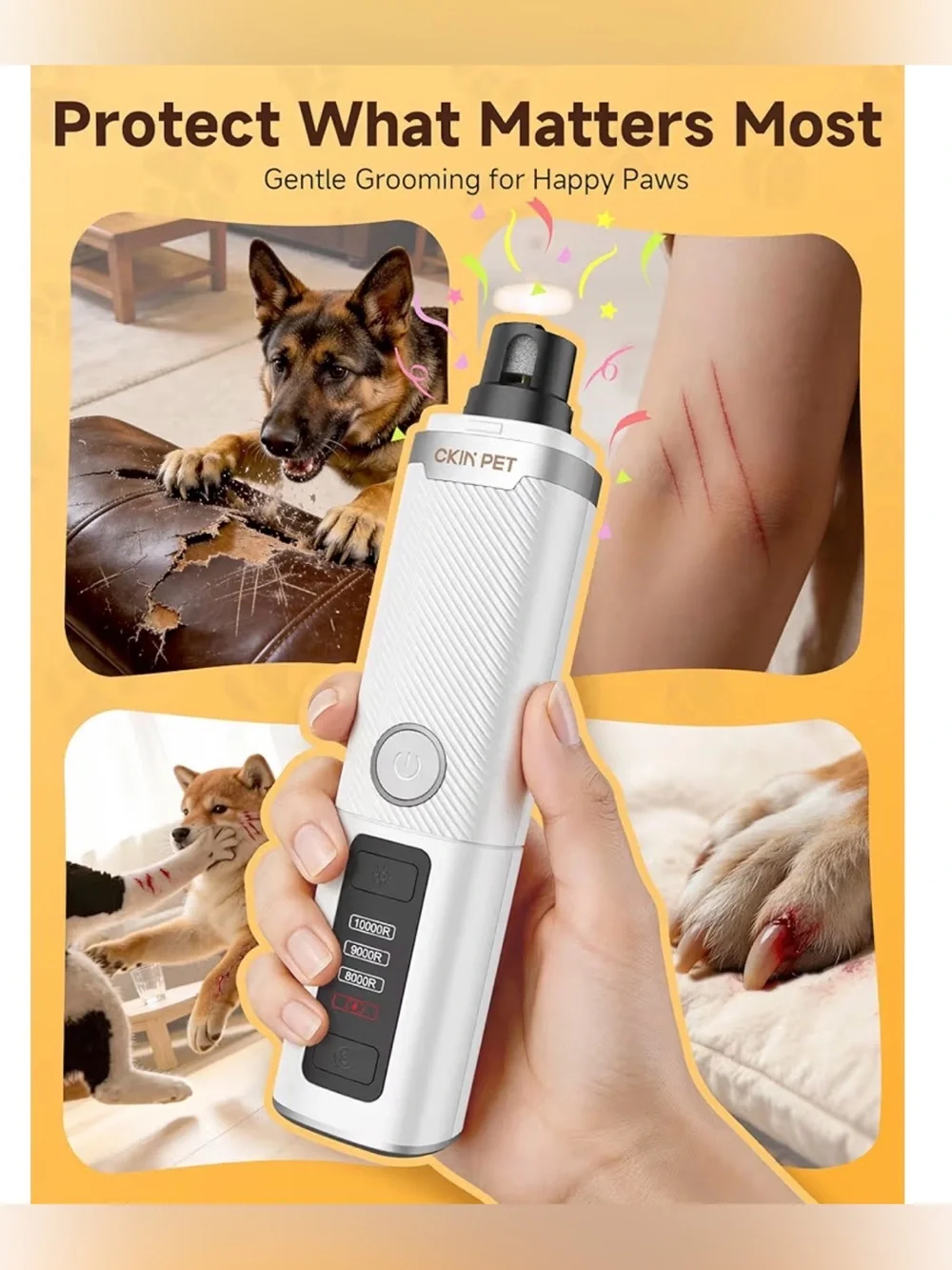 PET Nail Grinder Rechargeable New